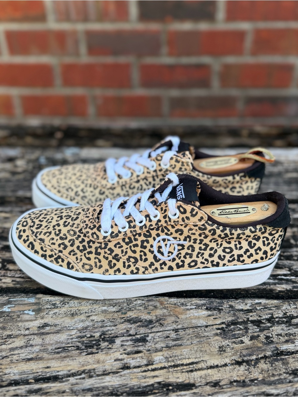 Vans Sport Vulc Women’s Sz 8.5 Lace Up VN0A5ELC36I Cheetah Print Skate Shoes X1 - Picture 13 of 14